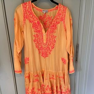 Juliet Dunn silk tunic/coverup dress